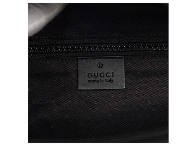 Borsa a tracolla Gucci in tela nera Techno Web Nero - vista 5