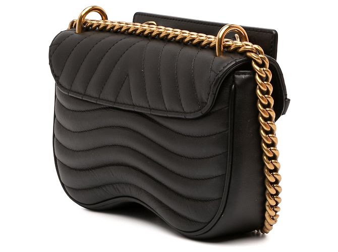 Borsa Louis Vuitton New Wave Chain Bag PM nera Nero - vista 2