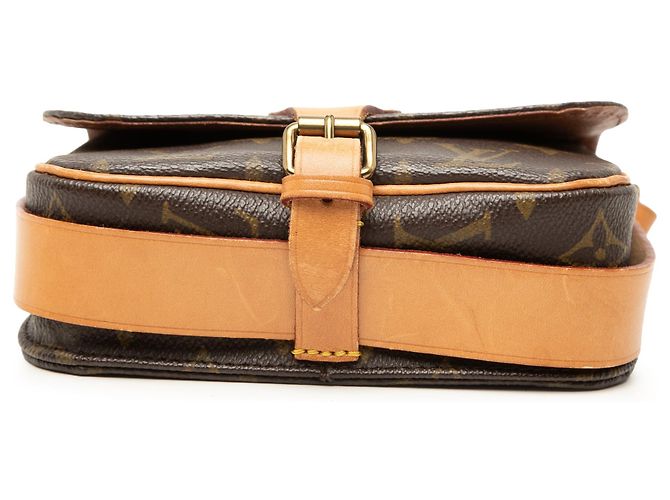 Borsa a tracolla Louis Vuitton Monogram Cartouchiere PM marrone - vista 3