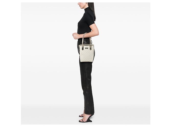 Tote Gucci GG Supreme bianco - vista 7