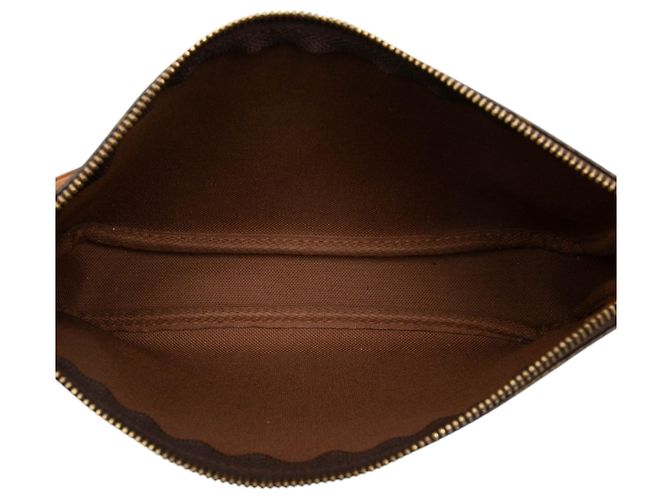 Borsa a tracolla Louis Vuitton Monogram Pochette Accessoires marrone - vista 4
