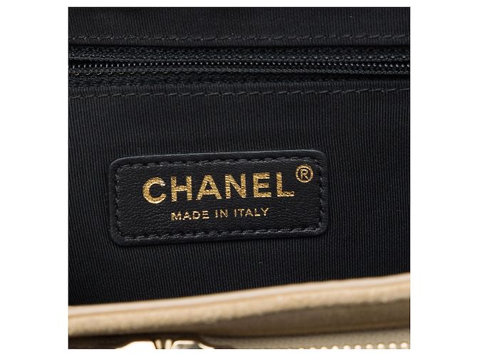 Borsa Chanel Medium CC Quilted Suede Business Affinity Flap Beige - vista 5