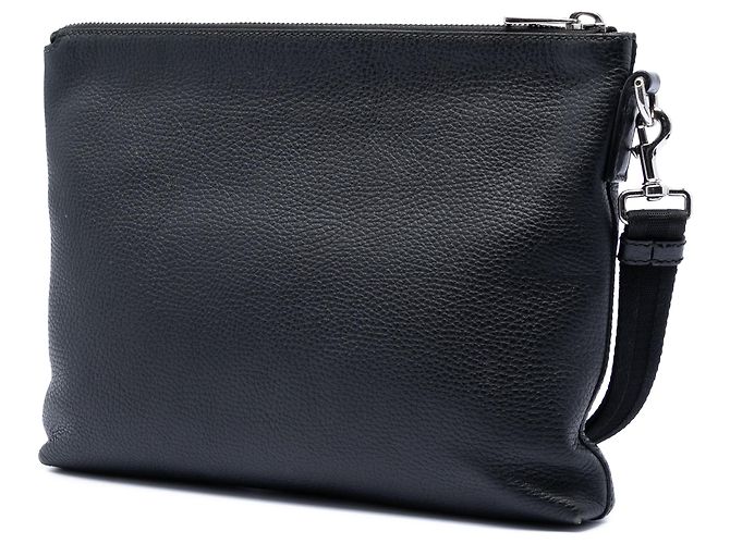 Clutch de cuero negro Gucci - vista 2