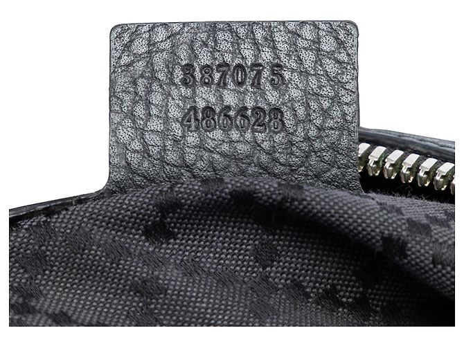 Clutch de cuero negro Gucci - vista 6