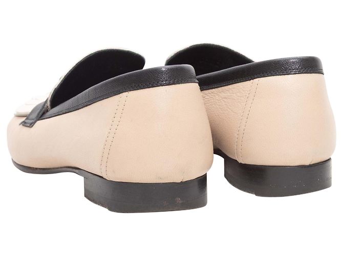 Hermès Mocassini Hermes Royal H Beige & Nero Taglia 37 - vista 4