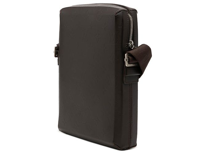 Borsa a tracolla Louis Vuitton Monogram Glace Bobby marrone - vista 2