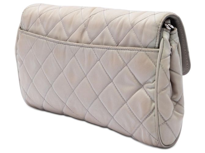Beige Prada Impuntu Tessuto Chain Crossbody - vista 2