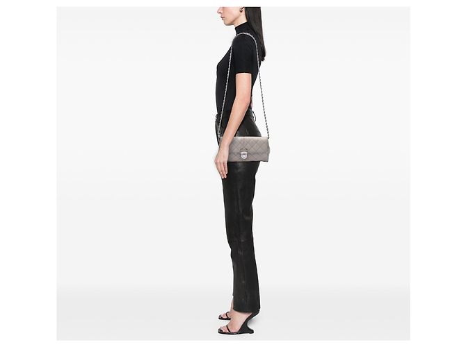 Beige Prada Impuntu Tessuto Chain Crossbody - vista 6