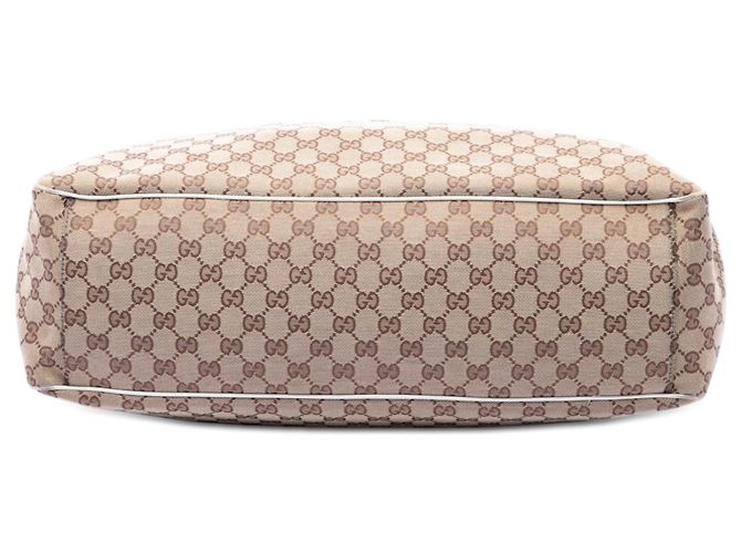 Borsa Tote Gucci Large GG Canvas Positano beige - vista 3