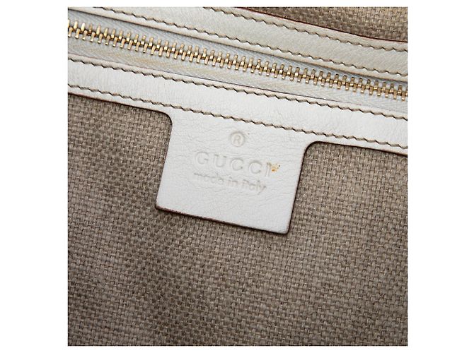 Borsa Tote Gucci Large GG Canvas Positano beige - vista 5
