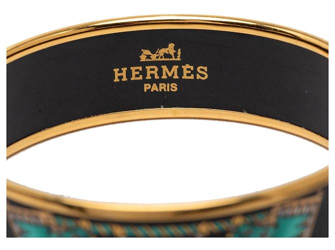 Schwarzer Hermès breiter Emaille-Armreif 65 Modeschmuck-Armband - Ansicht 4