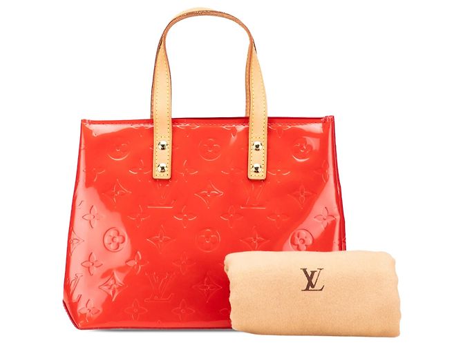 Rote Louis Vuitton Monogram Vernis Reade PM Handtasche - Ansicht 12