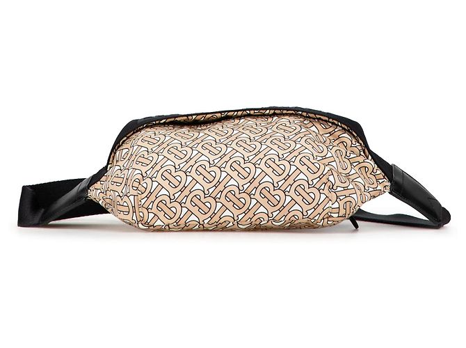 Borsa a tracolla Sonny in nylon con monogramma TB Burberry marrone - vista 3