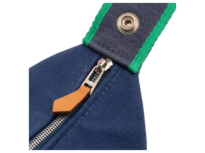 Custodia Blue Hermès Small Canvas Bride A Brac - vista 10