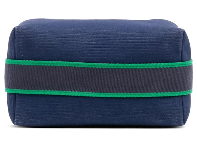 Custodia Blue Hermès Small Canvas Bride A Brac - vista 3