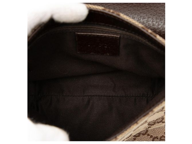 Borsa a tracolla Gucci GG Canvas beige - vista 4