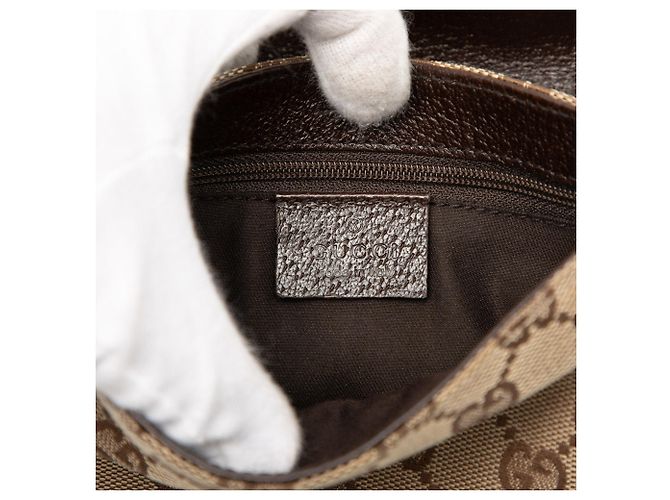 Borsa a tracolla Gucci GG Canvas beige - vista 5
