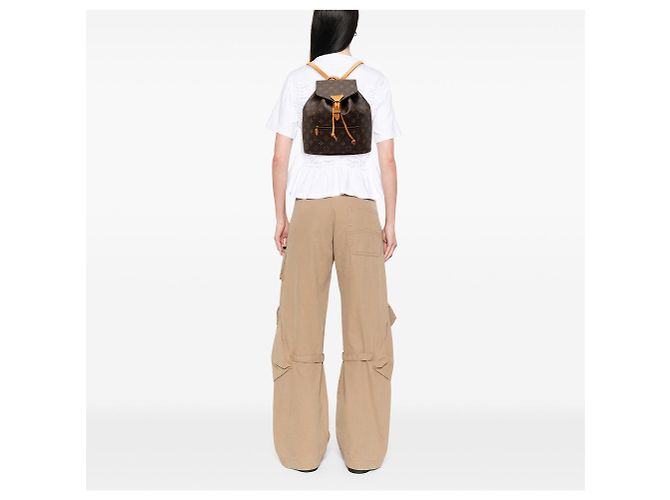 Zaino Louis Vuitton Monogram Montsouris marrone - vista 7
