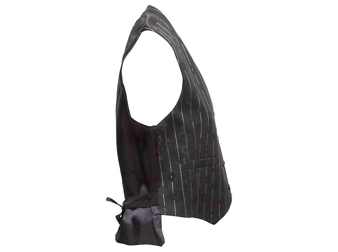 Autre Marque Chaleco de raya diplomática blanco y negro McQ Alexander McQueen Talla IT 42 - vista 2