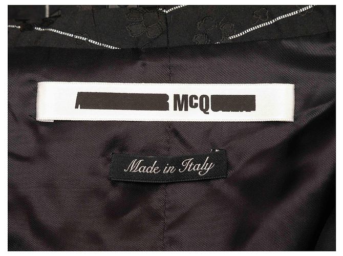 Autre Marque Chaleco de raya diplomática blanco y negro McQ Alexander McQueen Talla IT 42 - vista 4