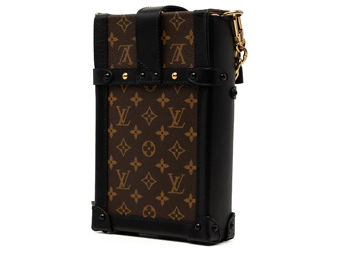 Borsa a tracolla marrone Louis Vuitton Monogram Pochette Trunk Verticale - vista 2