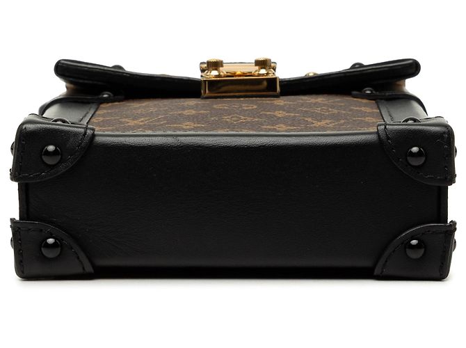Borsa a tracolla marrone Louis Vuitton Monogram Pochette Trunk Verticale - vista 3