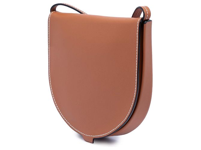 Borsa a tracolla LOEWE Small Soft Calfskin Heel Pouch marrone - vista 2