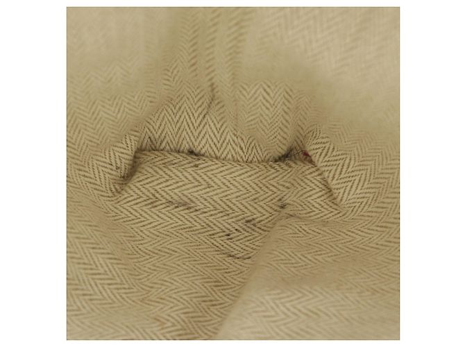 Pochette 20 in Toile e Barenia Fourbi bianco Hermès - vista 9