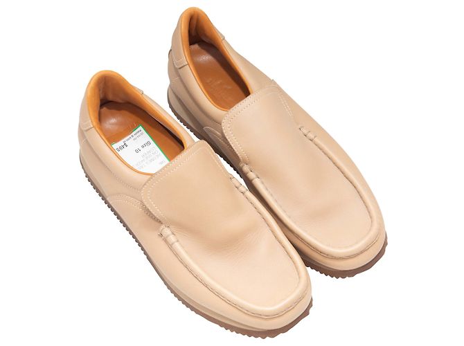 Hermès Mocassini in pelle color tan Hermes Size 40 Cammello - vista 2