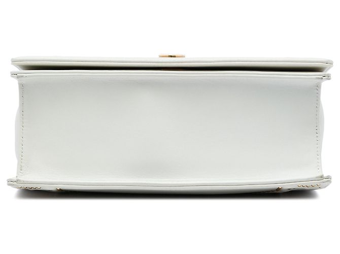 Borsa a tracolla Diorama in agnello borchiato bianco Dior Medium - vista 3