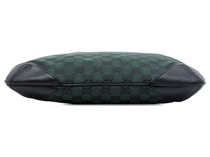 Borsa a tracolla Gucci GG Canvas verde - vista 3
