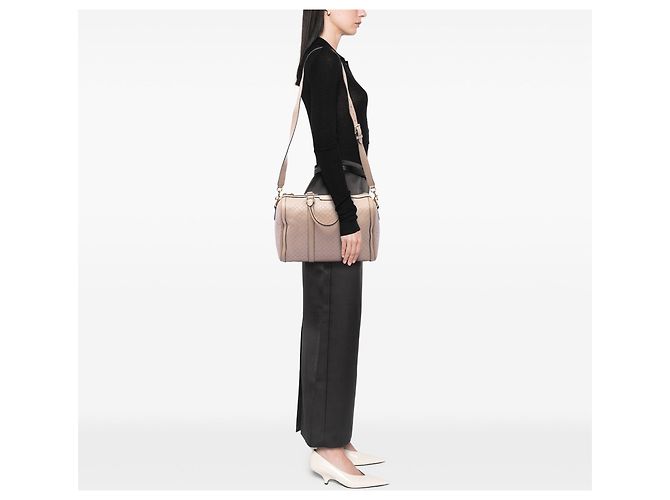 Borsa satchel Gucci Medium Microguccissima Joy Boston Bag marrone - vista 6