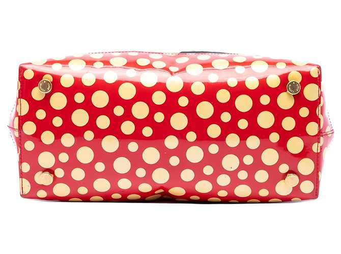 Borsa Black Louis Vuitton Yayoi Kusama Monogram Lockit Vertical Dots Infinity MM Nero - vista 3