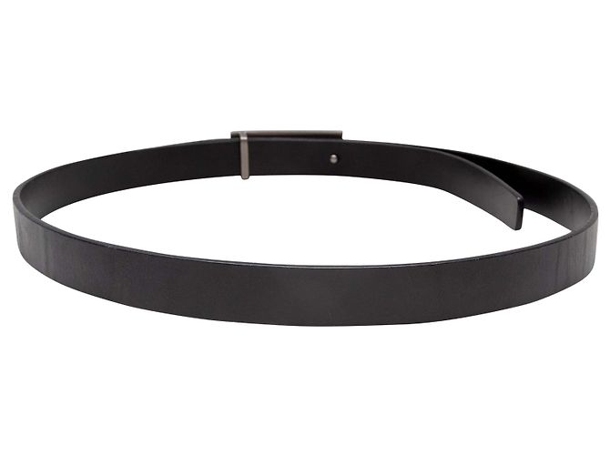 Schwarter Gucci Ledergürtel mit Logo-Schnalle Schwarz - Ansicht 3