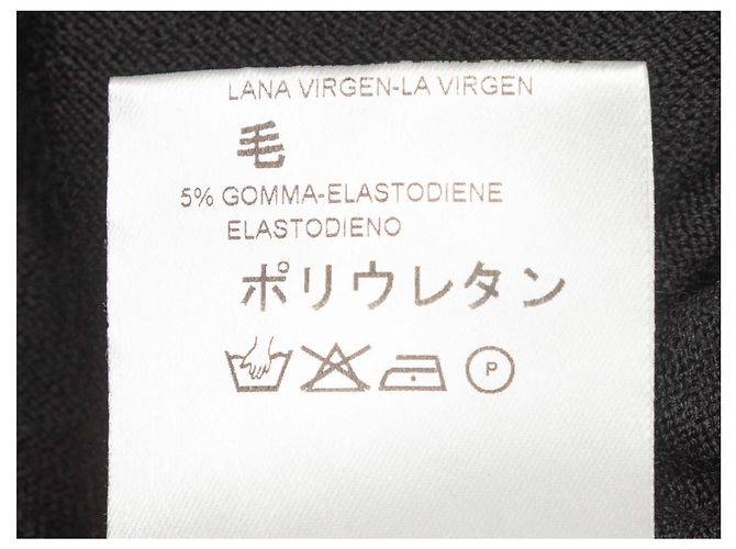 Valentino Garavani Schwarzer Valentino Pullover aus Virgin Wool mit U-Boot-Ausschnitt Größe US S - Ansicht 8