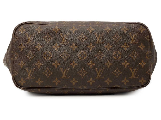 Borsa Tote Louis Vuitton Monogram Neverfull MM marrone - vista 3