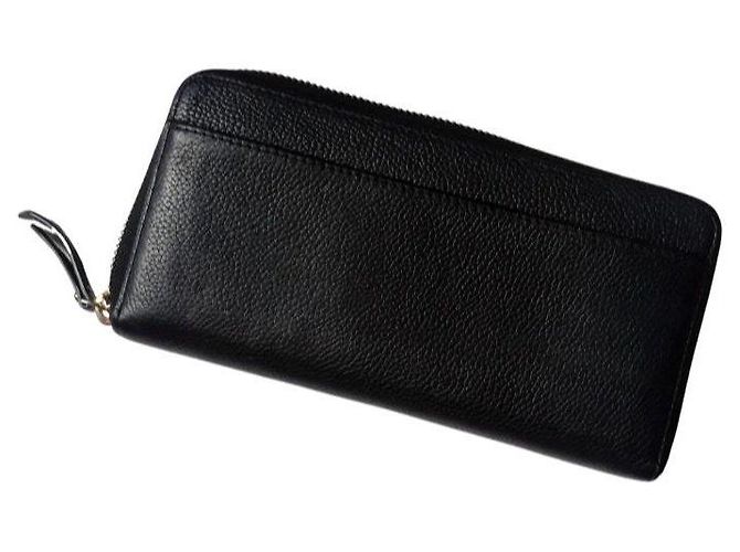 Kate Spade New York Black Leather Zip Around Wallet - view 2