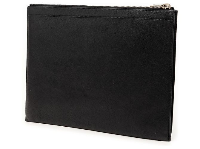 Clutch in pelle con borchie nero Saint Laurent - vista 2