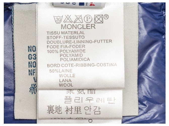 Moncler Daunensteppjacke Navy Designer Größe 1 Blau - Ansicht 6