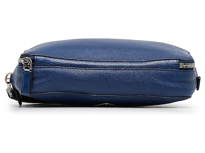 Clutch Prada Vitello Daino blu - vista 4