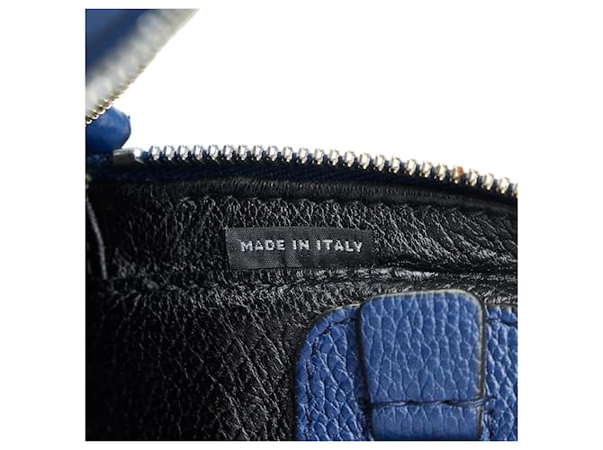 Clutch Prada Vitello Daino blu - vista 7