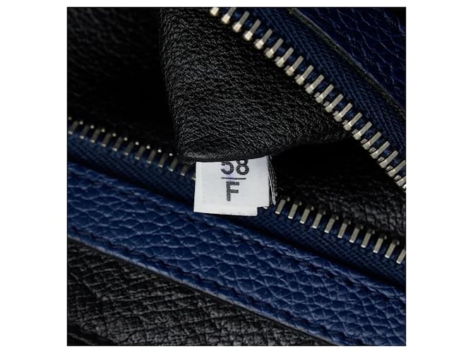 Clutch Prada Vitello Daino blu - vista 8