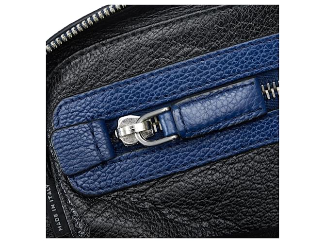 Clutch Prada Vitello Daino blu - vista 9