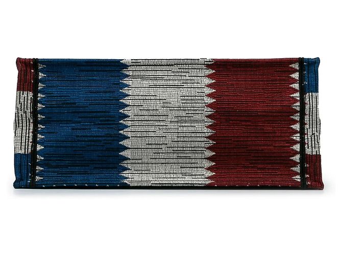 Book Tote Dior Large French Flag Blu - vista 5