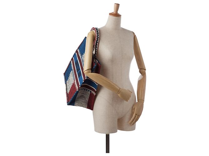 Book Tote Dior Large French Flag Blu - vista 9