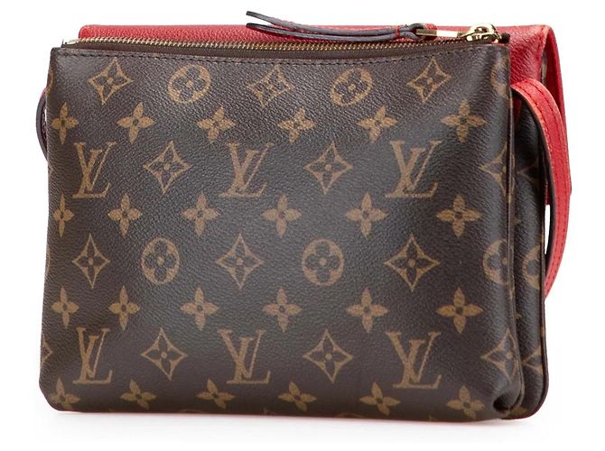 Borsa a tracolla Louis Vuitton Monogram Twice marrone - vista 2