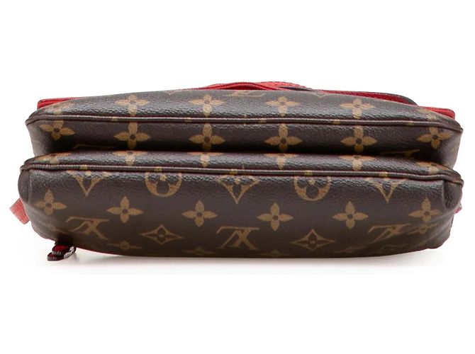 Borsa a tracolla Louis Vuitton Monogram Twice marrone - vista 3