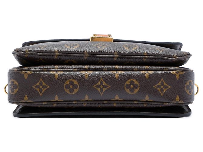 Borsa Louis Vuitton Monogram Pochette Metis marrone - vista 3
