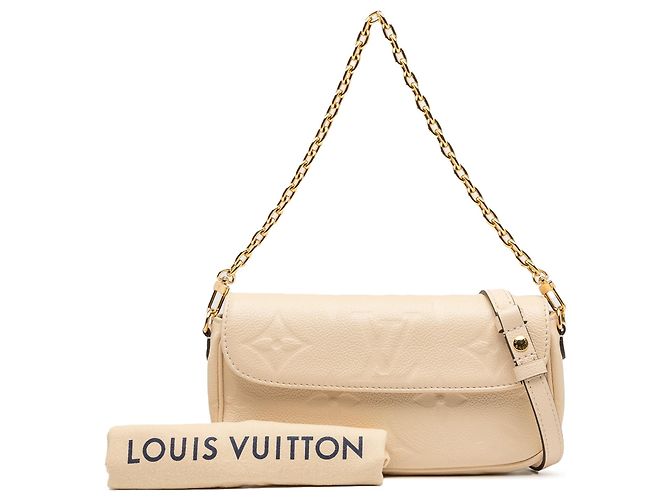 Borsa a tracolla Louis Vuitton Monogram Empreinte Giant Ivy beige - vista 7