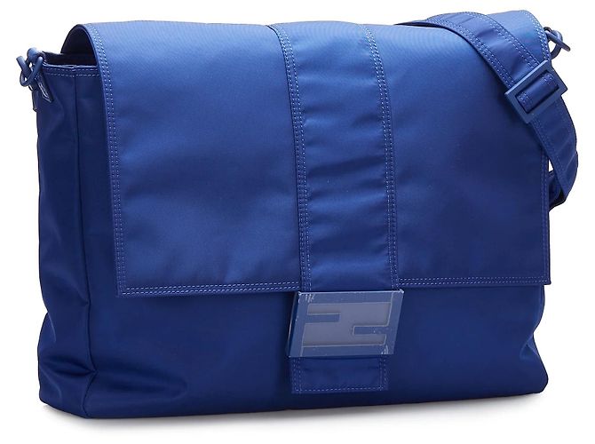 Borsa a tracolla Blue Fendi FF Lock - vista 2